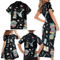 I Survived 100 Days of School Family Matching Short Sleeve Bodycon Dress and Hawaiian Shirt Funny Pigeon 100th Day Teacher