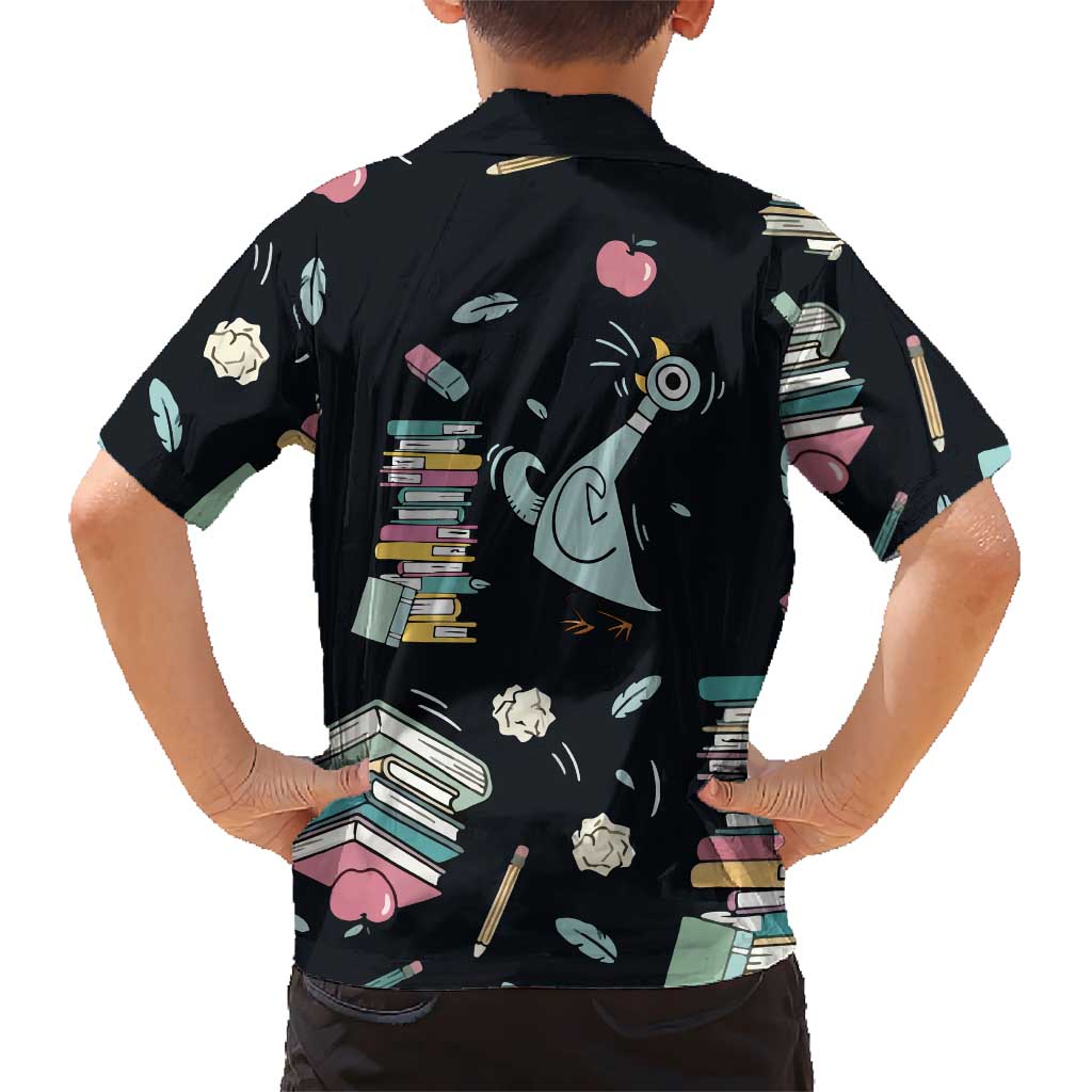 I Survived 100 Days of School Family Matching Summer Maxi Dress and Hawaiian Shirt Funny Pigeon 100th Day Teacher