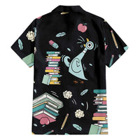 I Survived 100 Days of School Family Matching Summer Maxi Dress and Hawaiian Shirt Funny Pigeon 100th Day Teacher