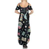 I Survived 100 Days of School Family Matching Summer Maxi Dress and Hawaiian Shirt Funny Pigeon 100th Day Teacher