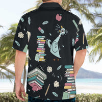 I Survived 100 Days of School Hawaiian Shirt Funny Pigeon 100th Day Teacher