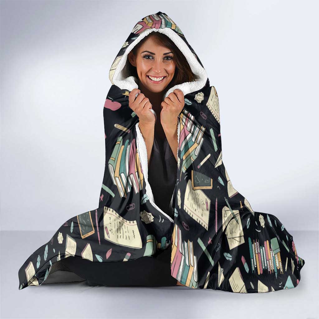 I Survived 100 Days of School Hooded Blanket Funny Pigeon 100th Day Teacher
