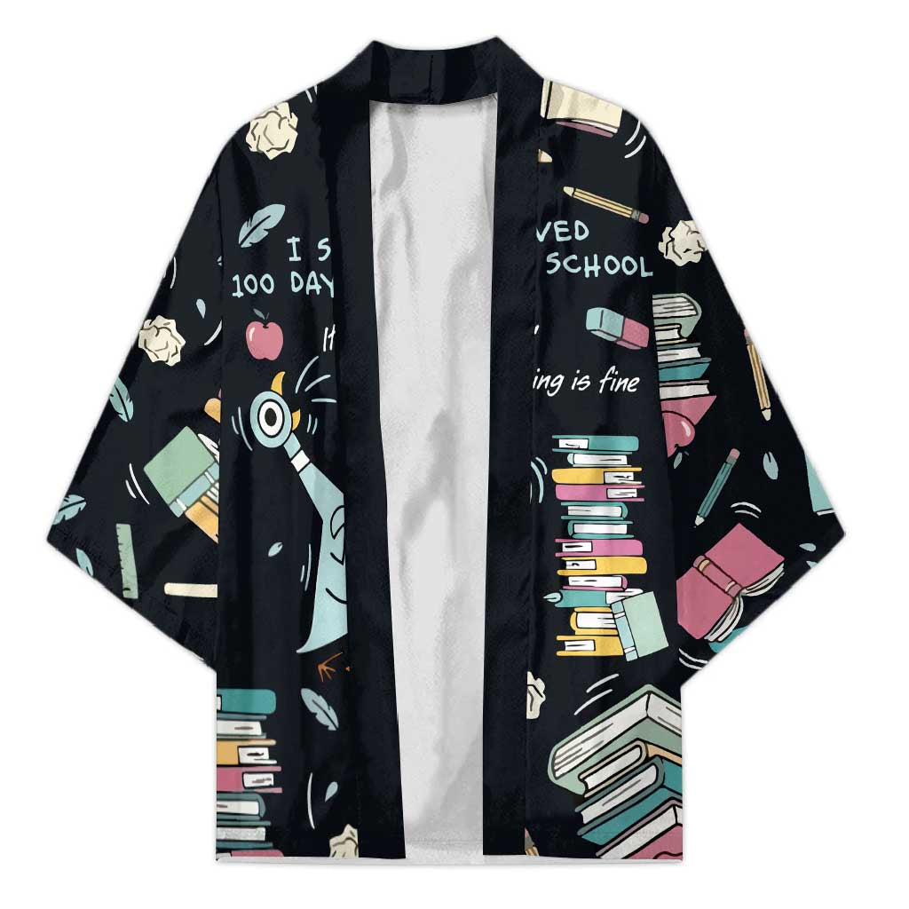 I Survived 100 Days of School Kimono Funny Pigeon 100th Day Teacher