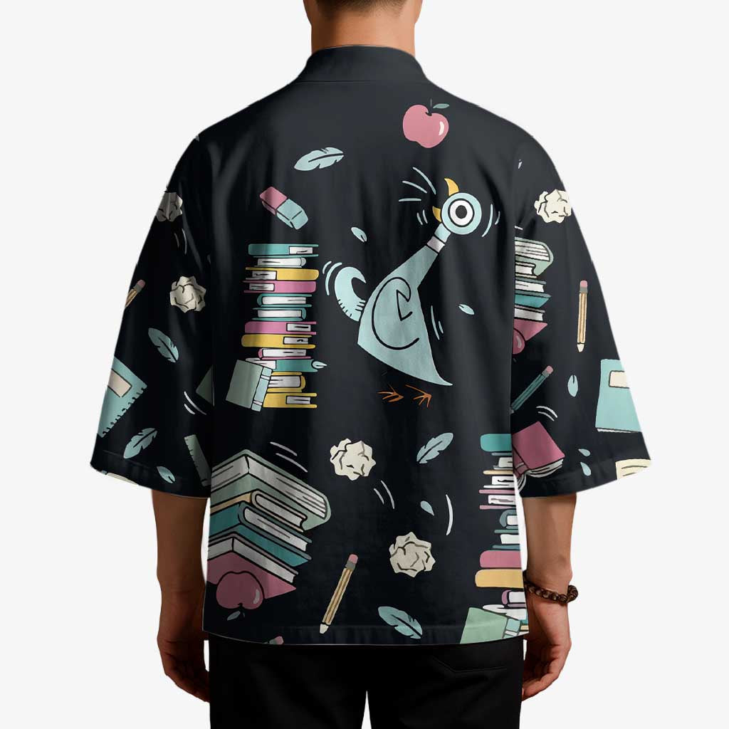 I Survived 100 Days of School Kimono Funny Pigeon 100th Day Teacher