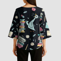 I Survived 100 Days of School Kimono Sleeve Blouse Funny Pigeon 100th Day Teacher
