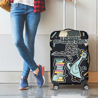 I Survived 100 Days of School Luggage Cover Funny Pigeon 100th Day Teacher