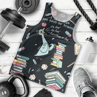 I Survived 100 Days of School Men Tank Top Funny Pigeon 100th Day Teacher