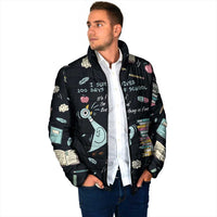 I Survived 100 Days of School Padded Jacket Funny Pigeon 100th Day Teacher