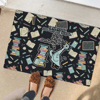 I Survived 100 Days of School Rubber Doormat Funny Pigeon 100th Day Teacher