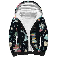 I Survived 100 Days of School Sherpa Hoodie Funny Pigeon 100th Day Teacher