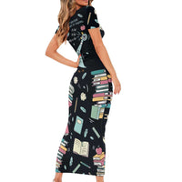 I Survived 100 Days of School Short Sleeve Bodycon Dress Funny Pigeon 100th Day Teacher