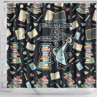 I Survived 100 Days of School Shower Curtain Funny Pigeon 100th Day Teacher