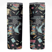 I Survived 100 Days of School Skinny Tumbler Funny Pigeon 100th Day Teacher