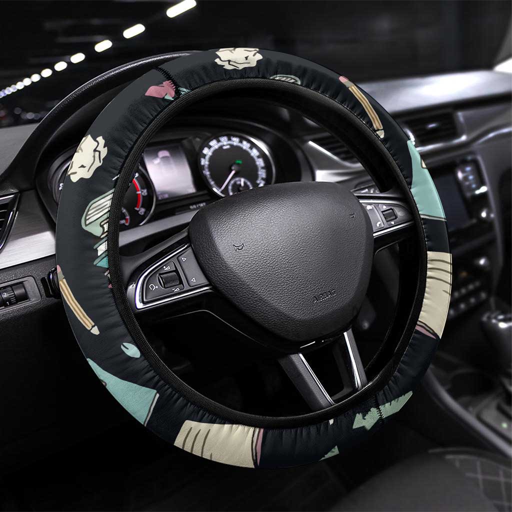 I Survived 100 Days of School Steering Wheel Cover Funny Pigeon 100th Day Teacher