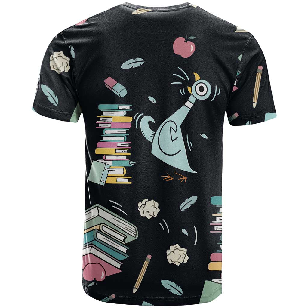 I Survived 100 Days of School T Shirt Funny Pigeon 100th Day Teacher