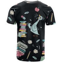 I Survived 100 Days of School T Shirt Funny Pigeon 100th Day Teacher