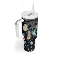 I Survived 100 Days of School Tumbler With Handle Funny Pigeon 100th Day Teacher