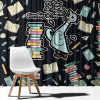 I Survived 100 Days of School Window Curtain Funny Pigeon 100th Day Teacher