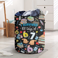 I Survived 100 Days of 67 Laundry Basket 100th Day of School Teachers Kids