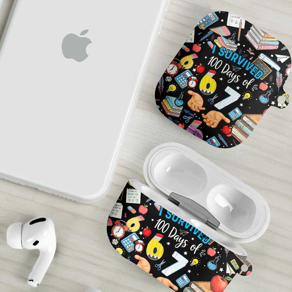 I Survived 100 Days of 67 AirPods Case 100th Day of School Teachers Kids