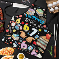 I Survived 100 Days of 67 Apron 100th Day of School Teachers Kids