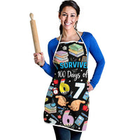 I Survived 100 Days of 67 Apron 100th Day of School Teachers Kids