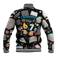 I Survived 100 Days of 67 Baseball Jacket 100th Day of School Teachers Kids