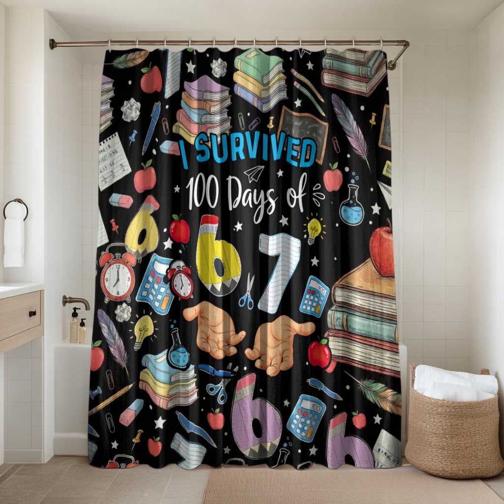 I Survived 100 Days of 67 Bathroom Set 100th Day of School Teachers Kids