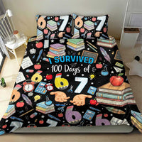 I Survived 100 Days of 67 Bedding Set 100th Day of School Teachers Kids