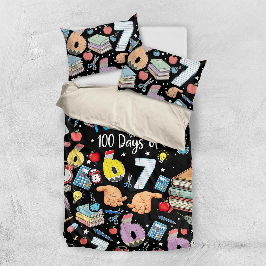 I Survived 100 Days of 67 Bedding Set 100th Day of School Teachers Kids