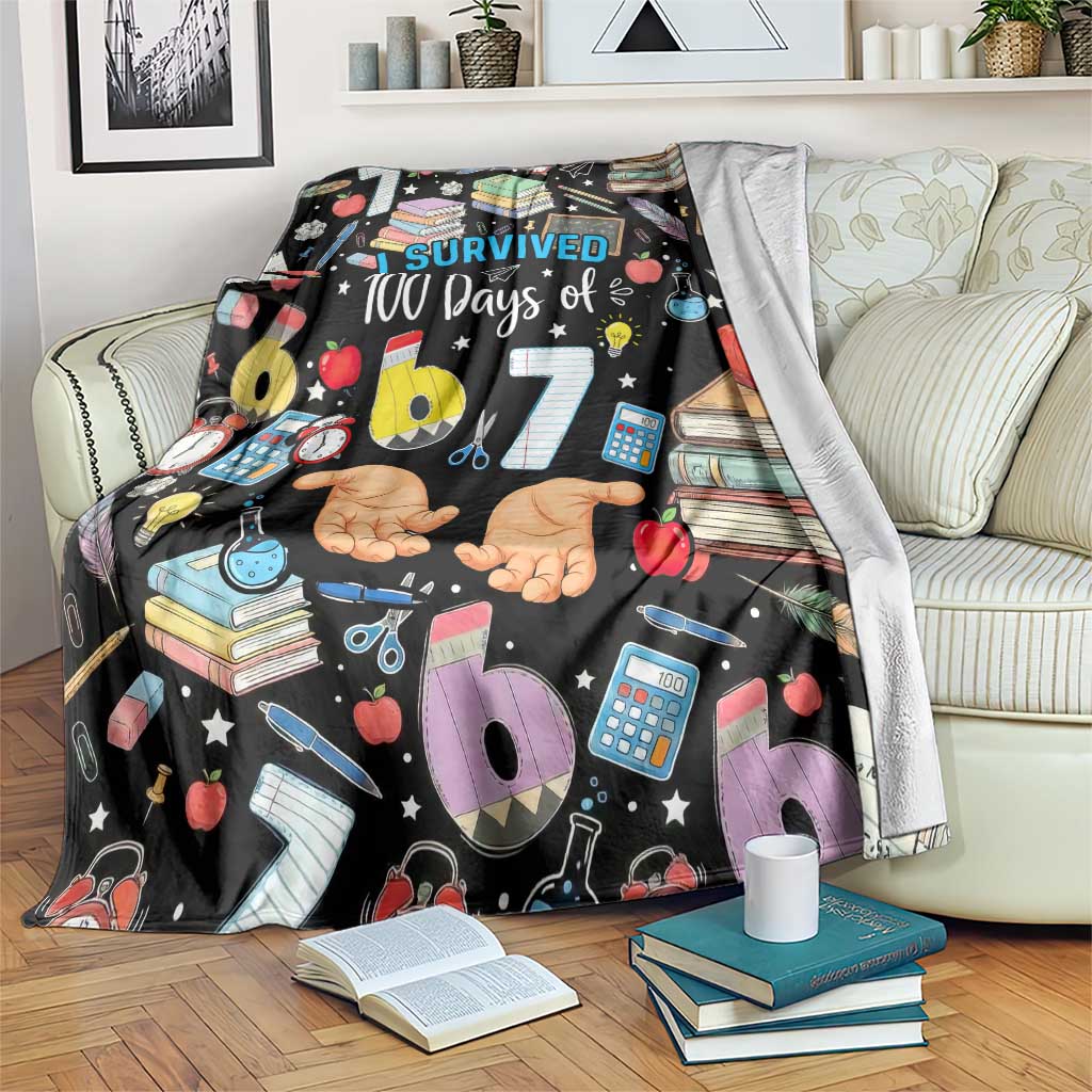 I Survived 100 Days of 67 Blanket 100th Day of School Teachers Kids