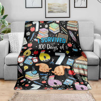 I Survived 100 Days of 67 Blanket 100th Day of School Teachers Kids