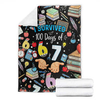 I Survived 100 Days of 67 Blanket 100th Day of School Teachers Kids