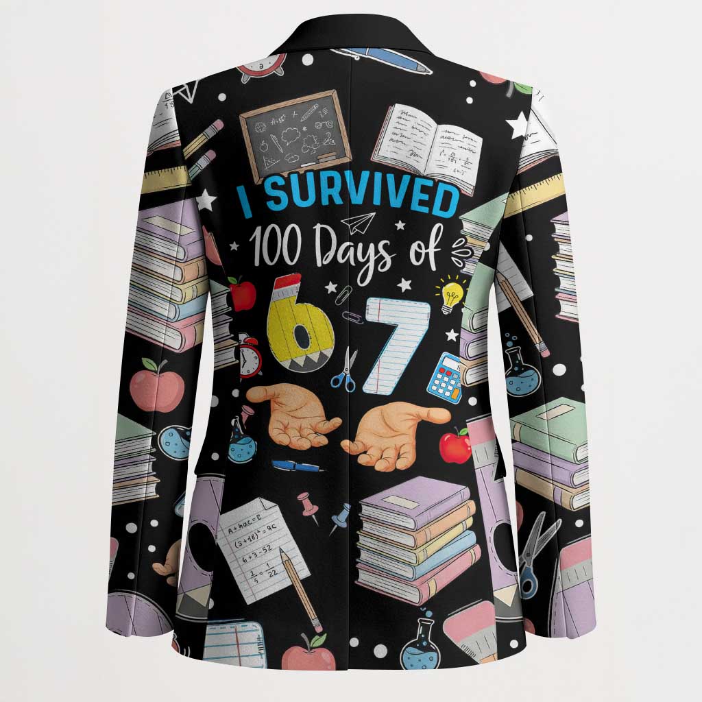 I Survived 100 Days of 67 Blazer 100th Day of School Teachers Kids
