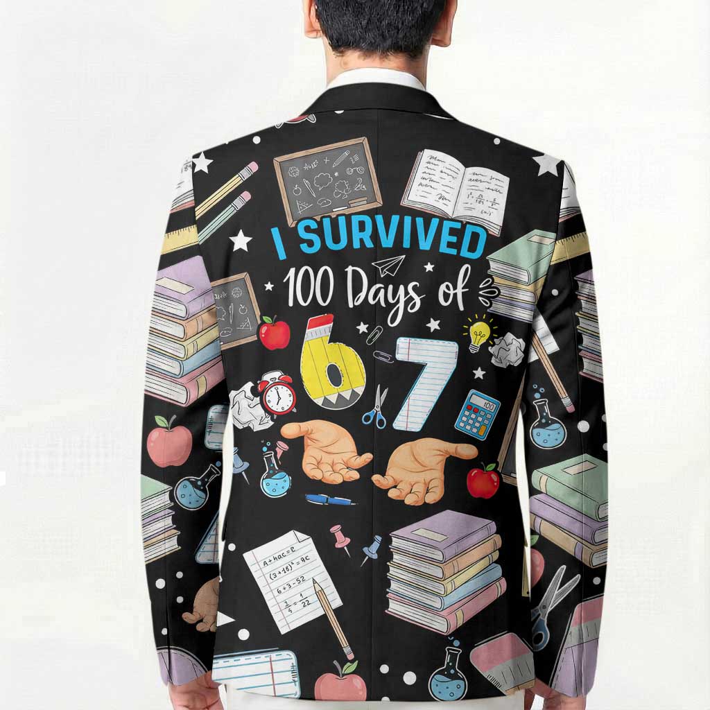 I Survived 100 Days of 67 Blazer 100th Day of School Teachers Kids