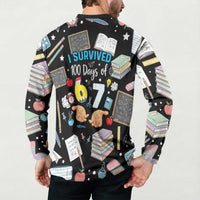I Survived 100 Days of 67 Button Sweatshirt 100th Day of School Teachers Kids