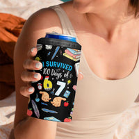 I Survived 100 Days of 67 4 in 1 Can Cooler Tumbler 100th Day of School Teachers Kids