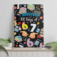 I Survived 100 Days of 67 Canvas Wall Art 100th Day of School Teachers Kids