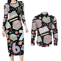 I Survived 100 Days of 67 Couples Matching Long Sleeve Bodycon Dress and Long Sleeve Button Shirt 100th Day of School Teachers Kids