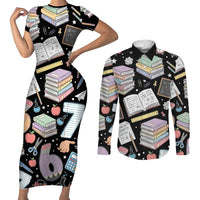 I Survived 100 Days of 67 Couples Matching Short Sleeve Bodycon Dress and Long Sleeve Button Shirt 100th Day of School Teachers Kids