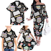 I Survived 100 Days of 67 Family Matching Off The Shoulder Long Sleeve Dress and Hawaiian Shirt 100th Day of School Teachers Kids