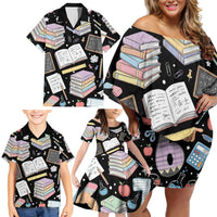 I Survived 100 Days of 67 Family Matching Off Shoulder Short Dress and Hawaiian Shirt 100th Day of School Teachers Kids