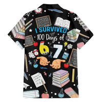 I Survived 100 Days of 67 Family Matching Puletasi and Hawaiian Shirt 100th Day of School Teachers Kids