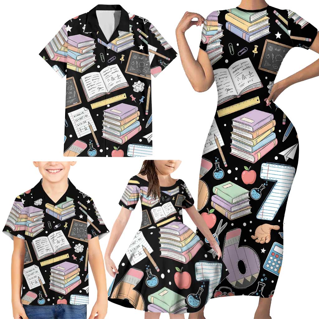 I Survived 100 Days of 67 Family Matching Short Sleeve Bodycon Dress and Hawaiian Shirt 100th Day of School Teachers Kids