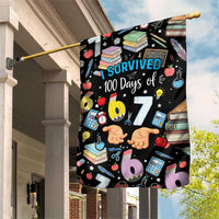 I Survived 100 Days of 67 Garden Flag 100th Day of School Teachers Kids