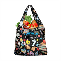 I Survived 100 Days of 67 Grocery Bag 100th Day of School Teachers Kids