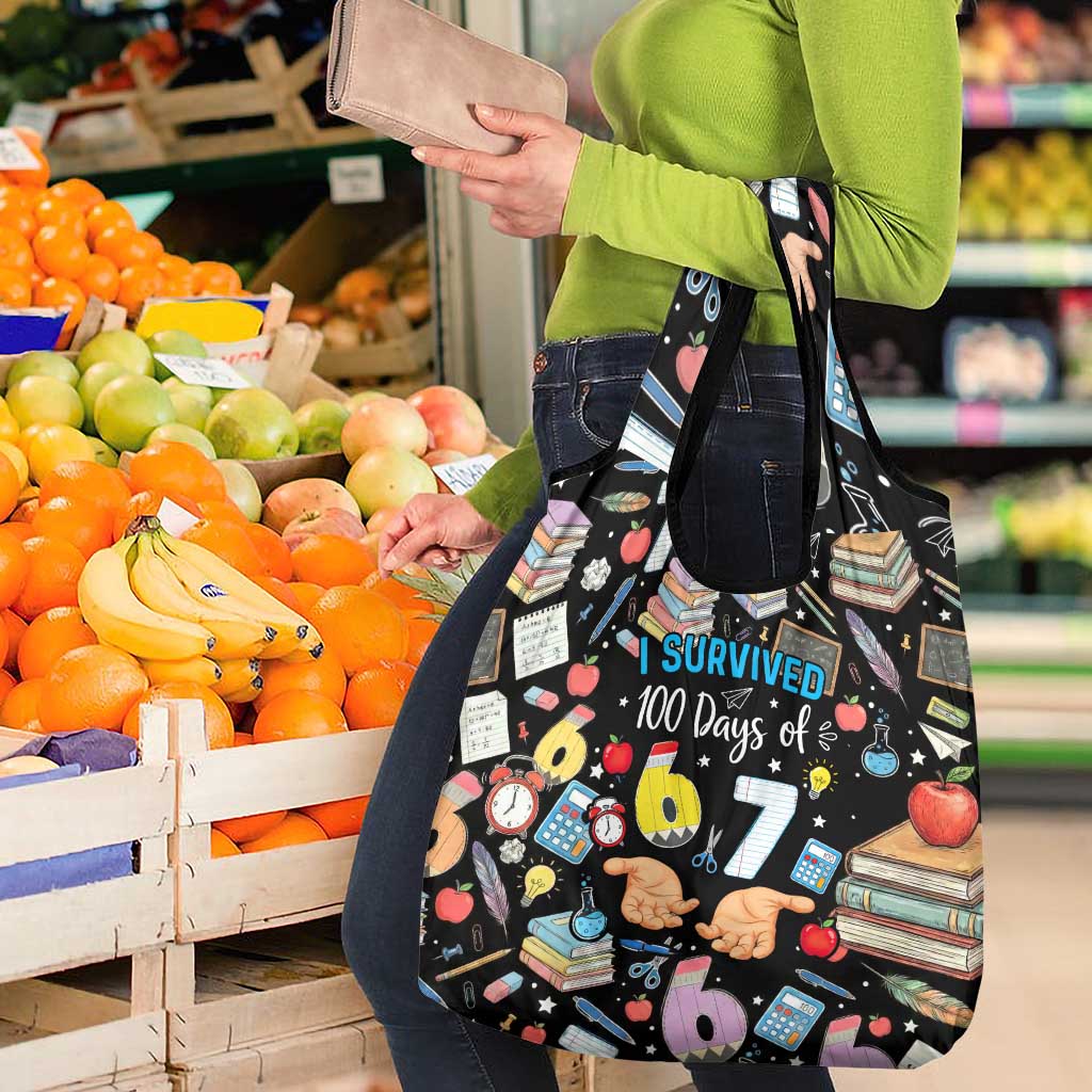 I Survived 100 Days of 67 Grocery Bag 100th Day of School Teachers Kids