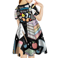 I Survived 100 Days of 67 Kid Short Sleeve Dress 100th Day of School Teachers Kids