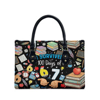 I Survived 100 Days of 67 Leather Bag 100th Day of School Teachers Kids