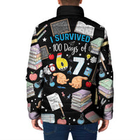 I Survived 100 Days of 67 Padded Jacket 100th Day of School Teachers Kids